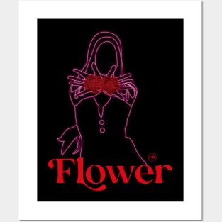 jisoo flower led design Posters and Art